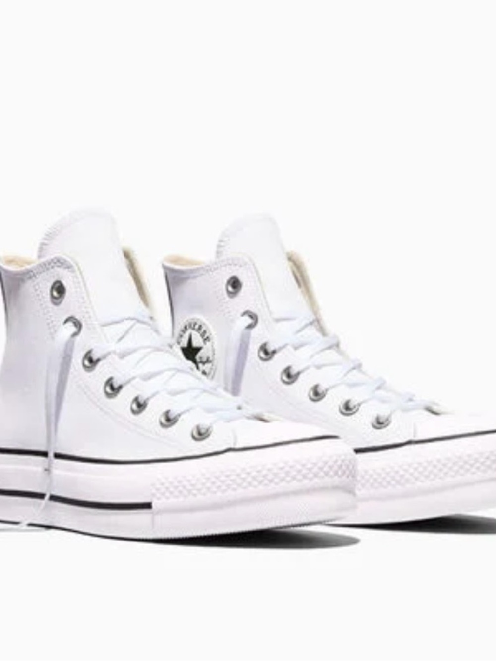 CONVERSE Chuck Taylor All Star LEATHER PLATFORM Size 7.5